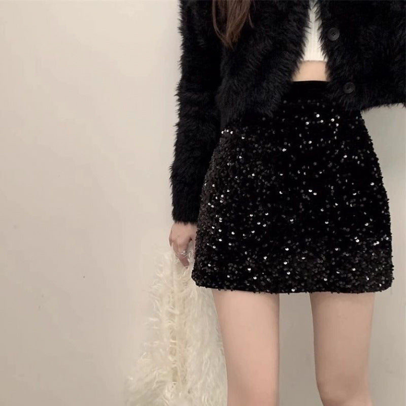 Luxury Sequin Mini Skirt
